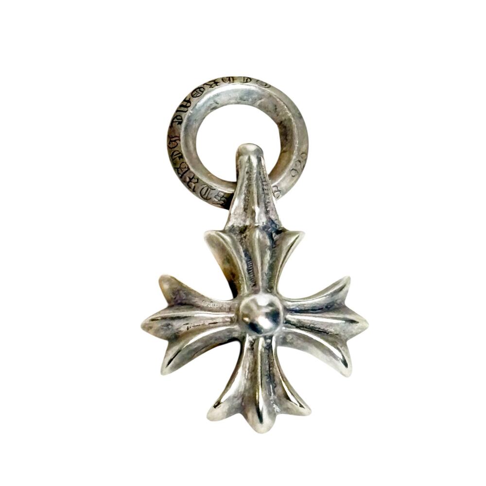 Chrome Hearts Sterling Silver & Diamond Plus Cross Pendant .925 - Picture 4 of 6